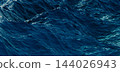 Deep Blue Ocean Waves Aerial View Surface Water 3D Render 144026943