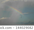 A Rainbow over The Beach in Fort Myers Beach Florida USA 144029082