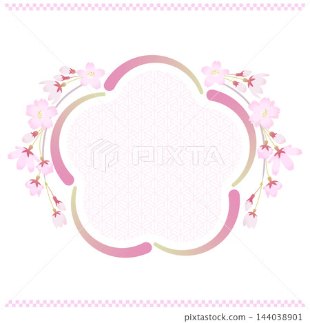 Weeping cherry blossom frame Weeping cherry blossom frame 144038901