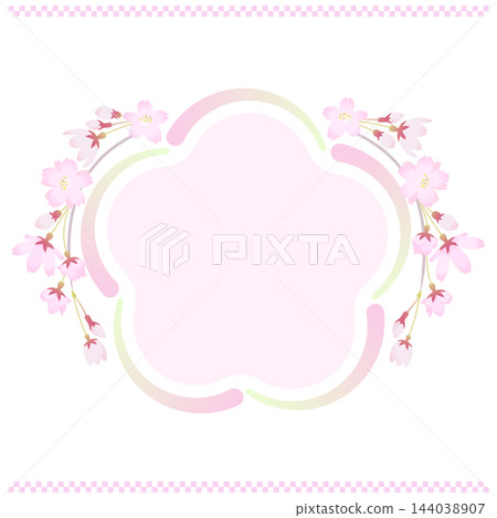 Weeping cherry blossom frame Weeping cherry blossom frame 144038907
