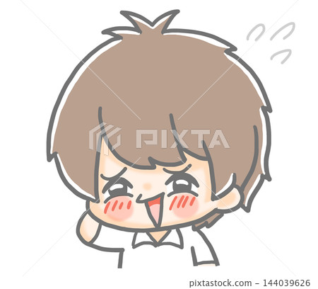 尷尬的男學生 144039626