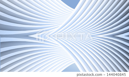 white lines of a modern building 144040845