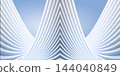 golden color wavy lines on blue background 144040849