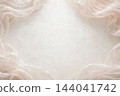 Soft white chiffon frame background 144041742