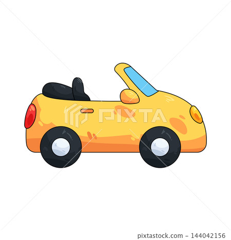 Illustration of convertible car Illustration of convertible car 144042156