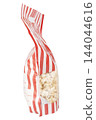 Popcorn bag isolated on white background 144044616