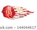 Popcorn bag isolated on white background 144044617