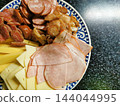 czech salami and cheese 144044995