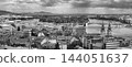 Aerial View of Margaret Island and Budapest Cityscape, Hungary 144051637