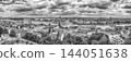 Panoramic View of Budapest with Parliament Building and Danube River 144051638