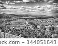 Panoramic Aerial View of Budapest Cityscape and Danube River 144051643