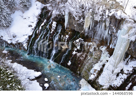 Icefall, Shirogane Onsen, Shirahige Falls Icefall, Shirogane Onsen, Shirahige Falls 144068596